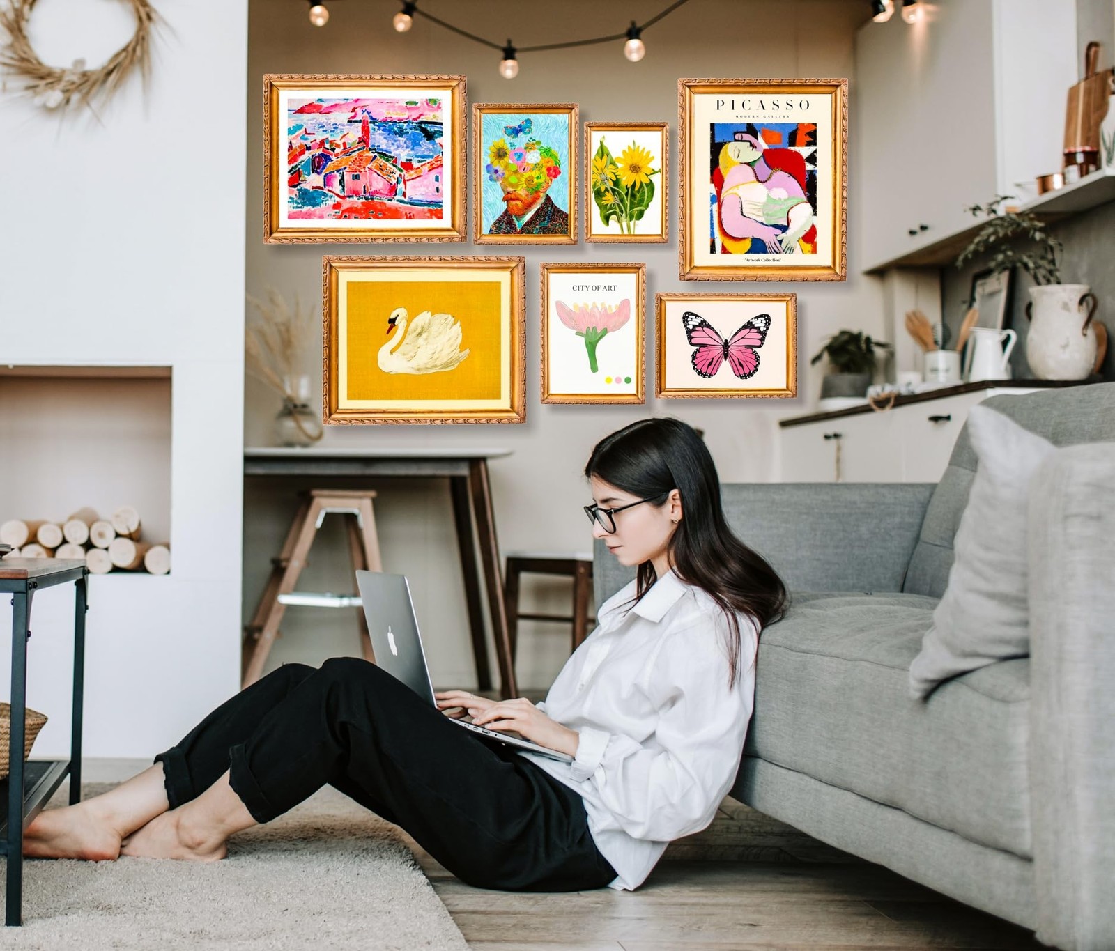 dazongweihan 18 PCS Colorful Eclectic Wall Art Decor, Maximalist Wall Prints …