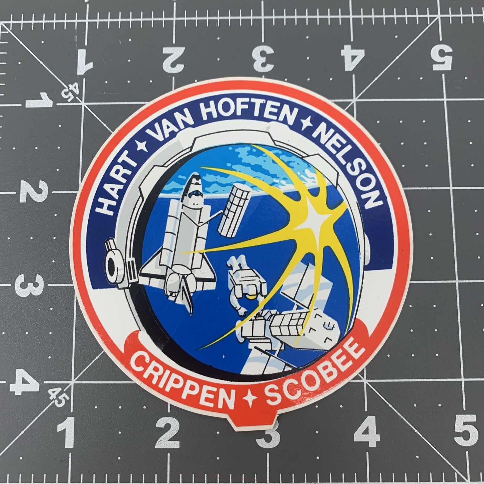 NEW NASA Sticker Decal 3.5” X 3.5” Space Travel Astronauts Crippen Scobee