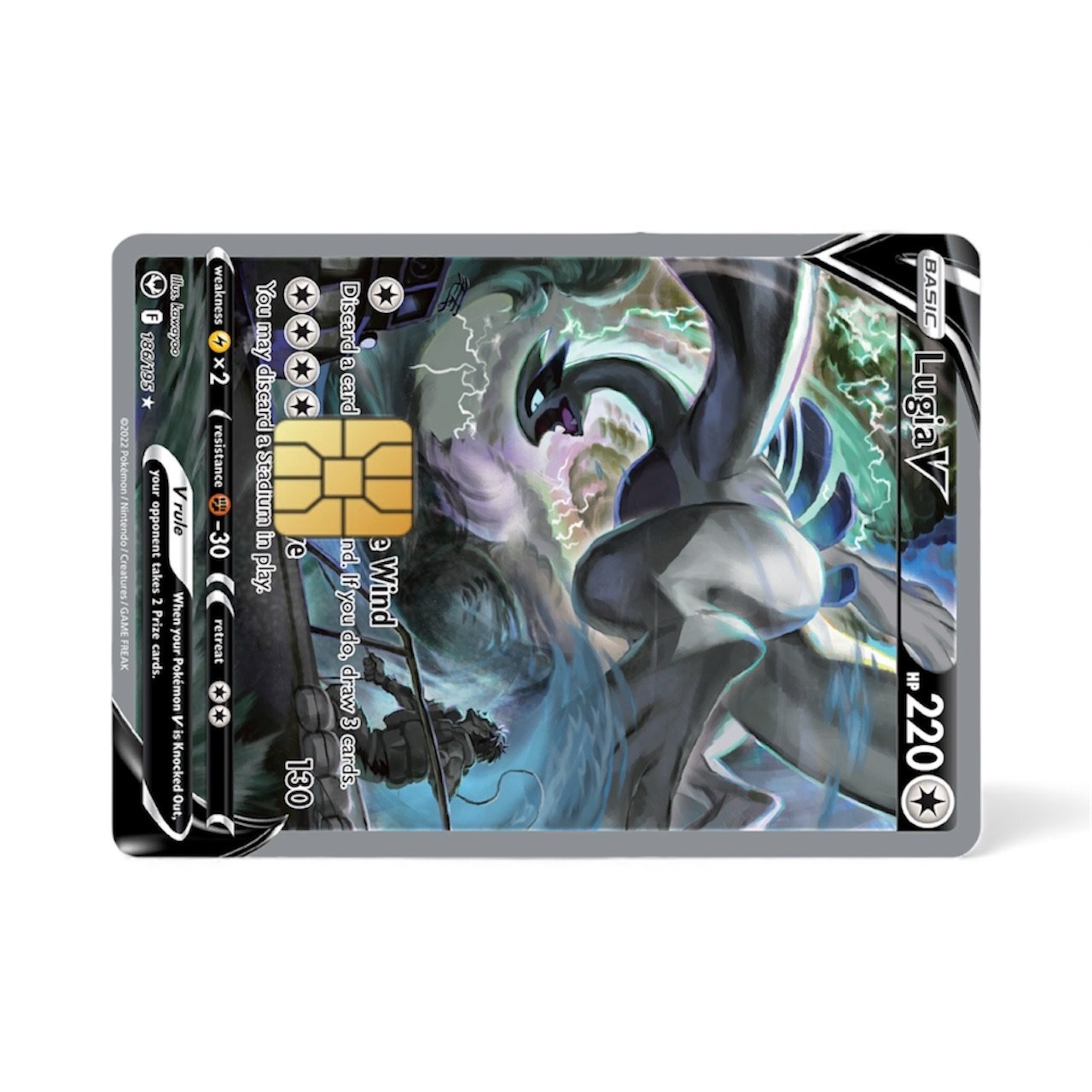 Lugia Credit Card Stickers/Vinyl Stickers/ Decal Wrap/ Removeable