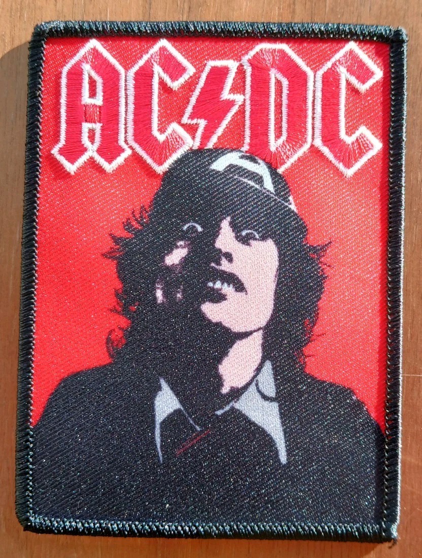AC/DC Angus Young Embroidered Patch Hells Bells High Voltage Heavy Metal Rock X
