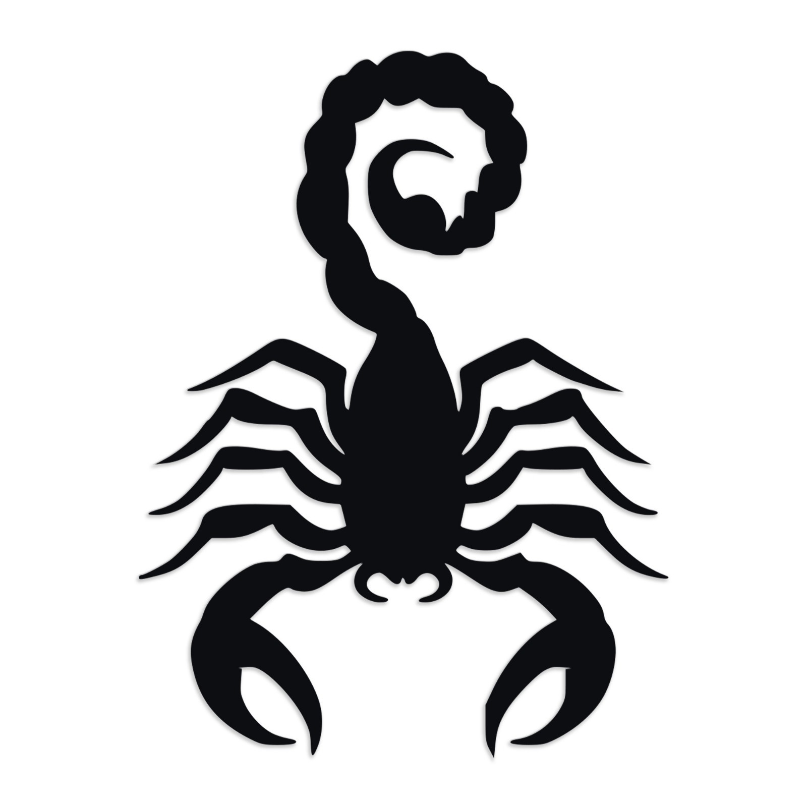 Scorpion V3 Vinyl Decal | Scorpio Zodiac Tribal Predator Sticker for Car Truck