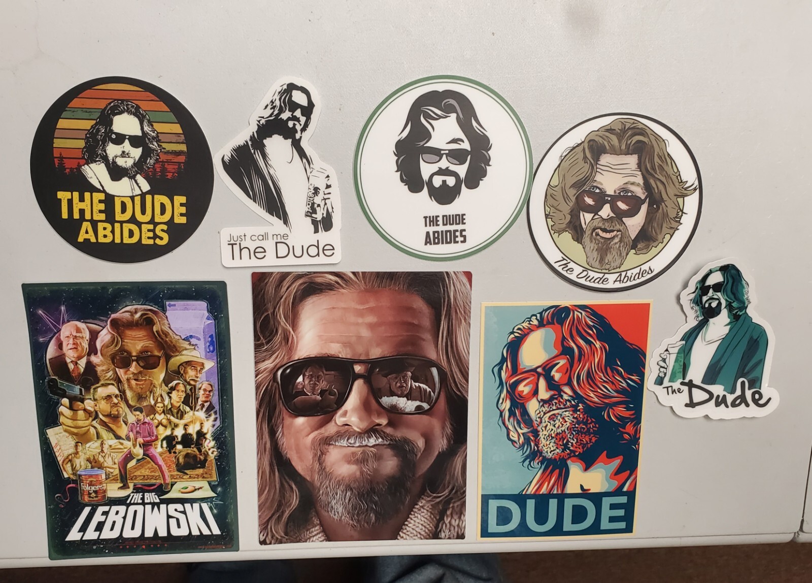 Big Lebowski The Dude Abides STICKERS 3 PACK LOT *WORLDWIDE 🌐 SHIPPING*