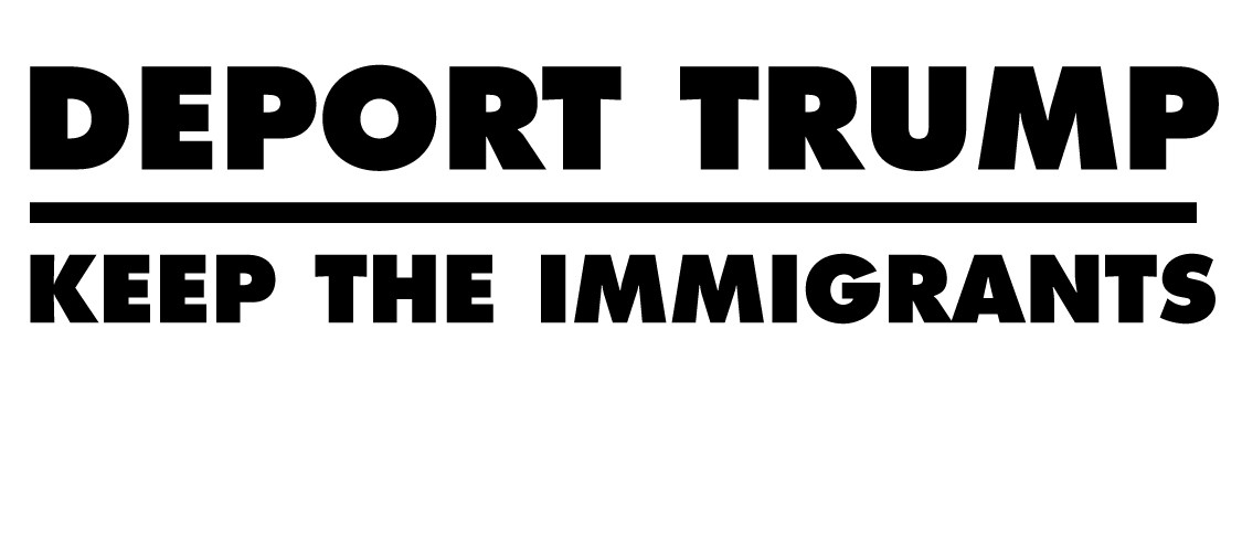 Deport Trump Keep The Immigrants Liberal Political Car Bumper Vinyl Decal