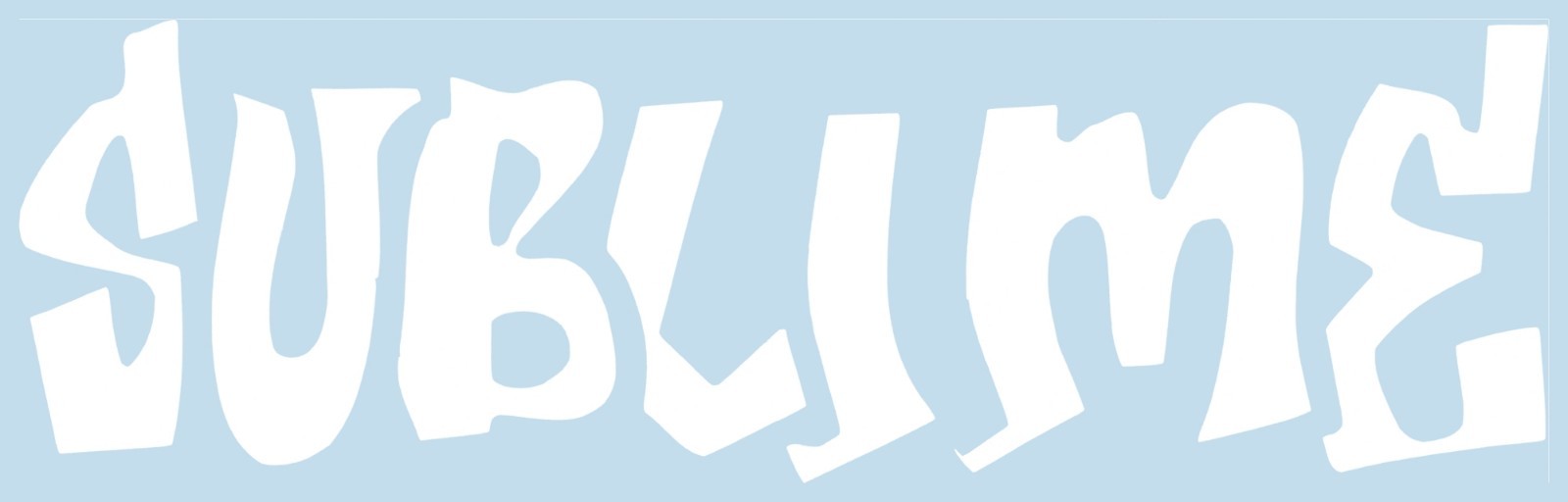 Vinyl Sticker – White Sublime Ska Punk Reggae Rock Music Band RUB-ON Decal 17163