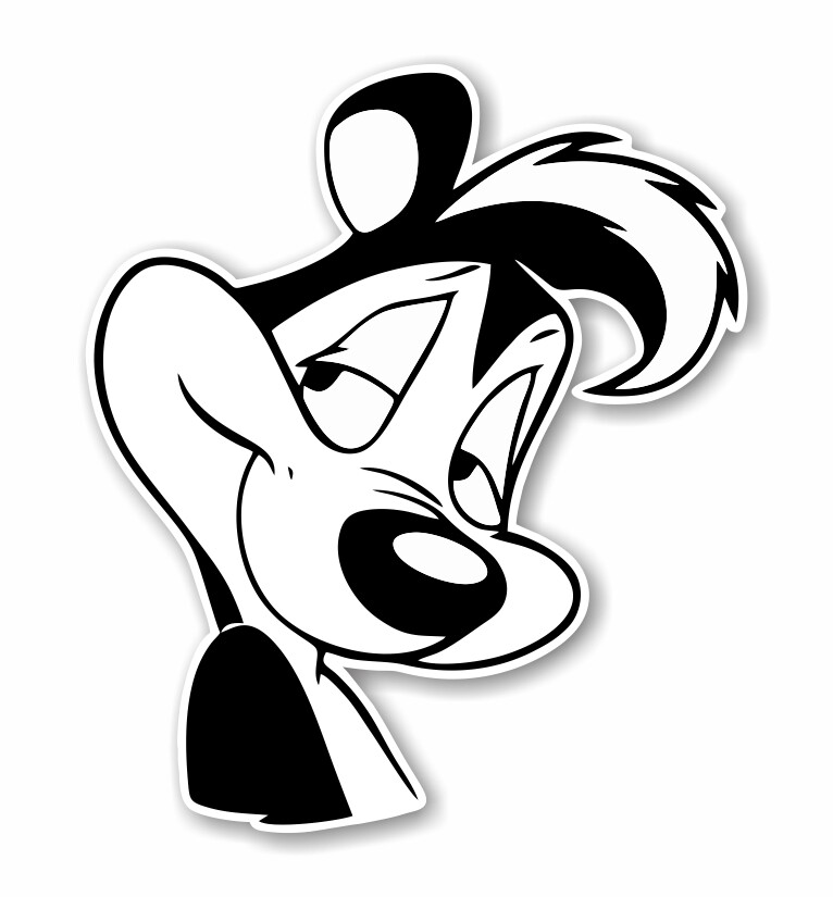 Pepe Le Pew Precision Cut Decal