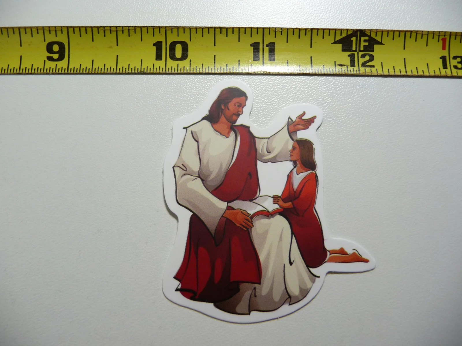 RELIGIOUS JESUS TEACHING BIBLE SMALL STICKER DECAL CHRIST FAITH CHURCH BELIEF