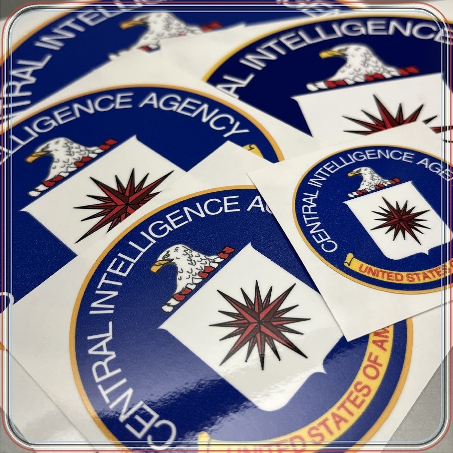 CIA Seal Laminated Sticker Choose from 2″, 3″, 4″, 5″ or 6″ Sizes for Laptop