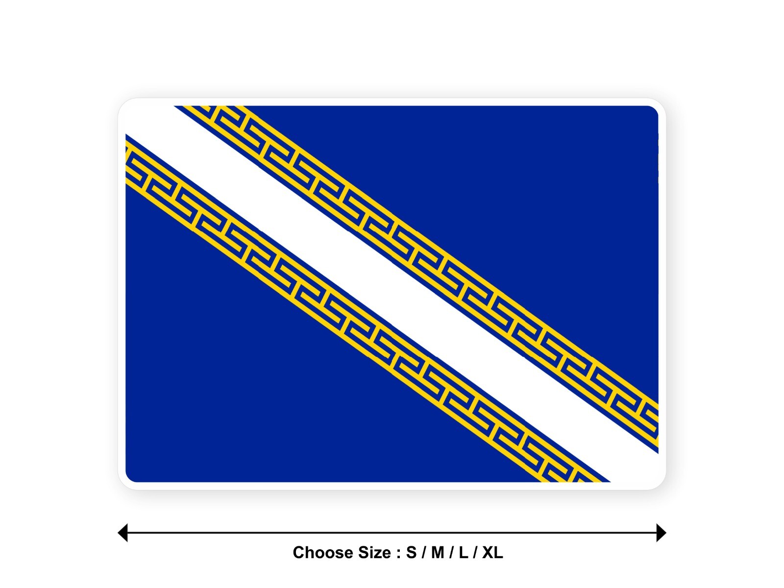 Sticker flag FRANCE CHAMPAGNE ARDENNE french region 3,9′′(S) -11′′(XL) decal