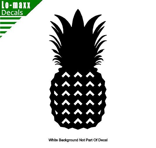 Pineapple Art Custom Design Decoration Various Sizes Colors Die Cut Vinyl Decal