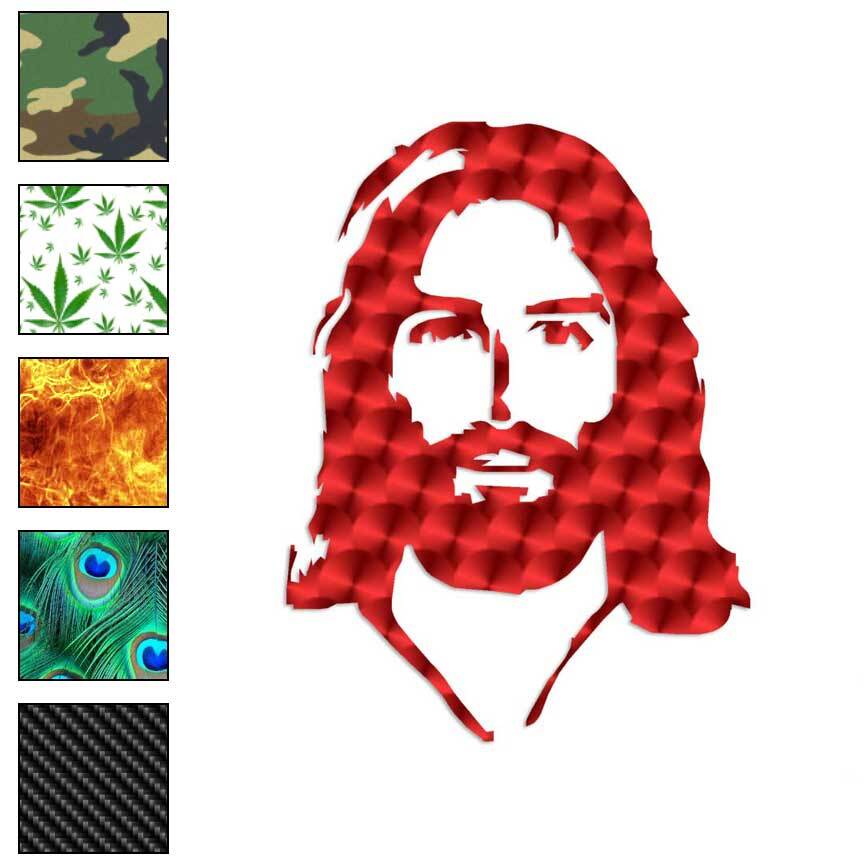 Jesus Religion Christ, Vinyl Decal Sticker, 40 Patterns & 3 Sizes, #3404