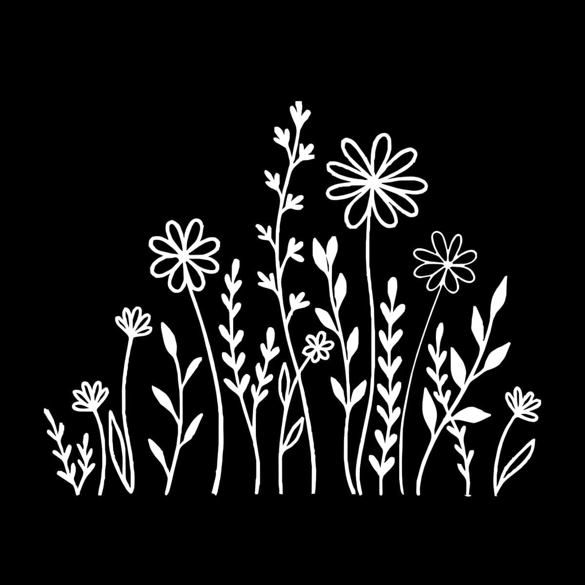 Wildflower Boho 4.8″ x 6″ Sticker Vinyl Decal