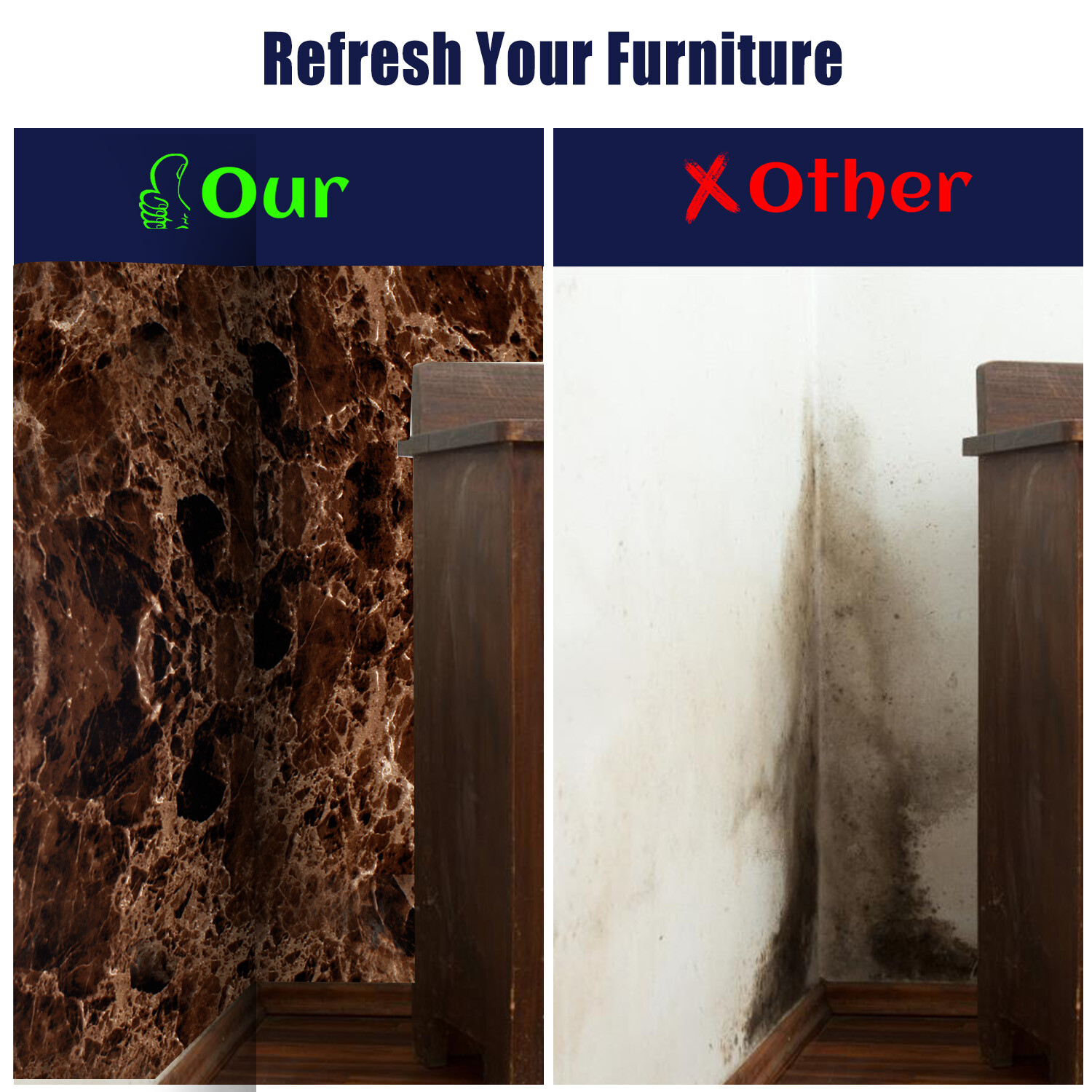Marble Contact Paper Oil-proof Wallpaper Film PVC Self-Adhesive Granite Sticker