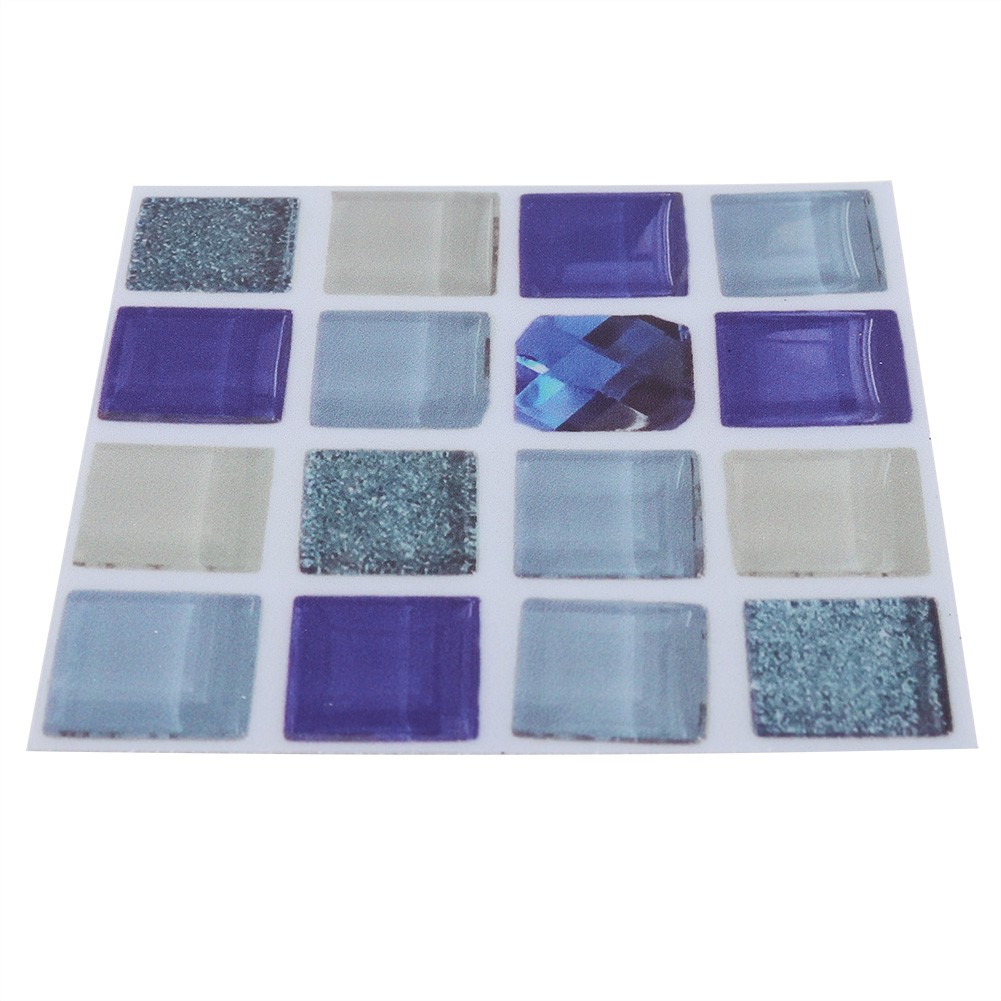 18pcs Mosaic Tile Transfer Stickers Bathroom Kitchen DIY Home(10cm*10cm)(MTS013)