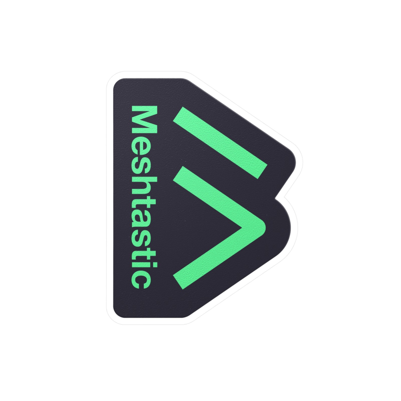 Meshtastic Dark Logo Kiss-Cut Vinyl Decal | Waterproof Sticker