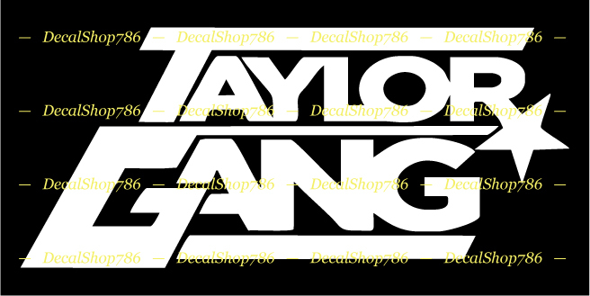 Taylor Gang – TGOD – TGOE – Vinyl Die-Cut Peel N’ Stick Decals / Stickers