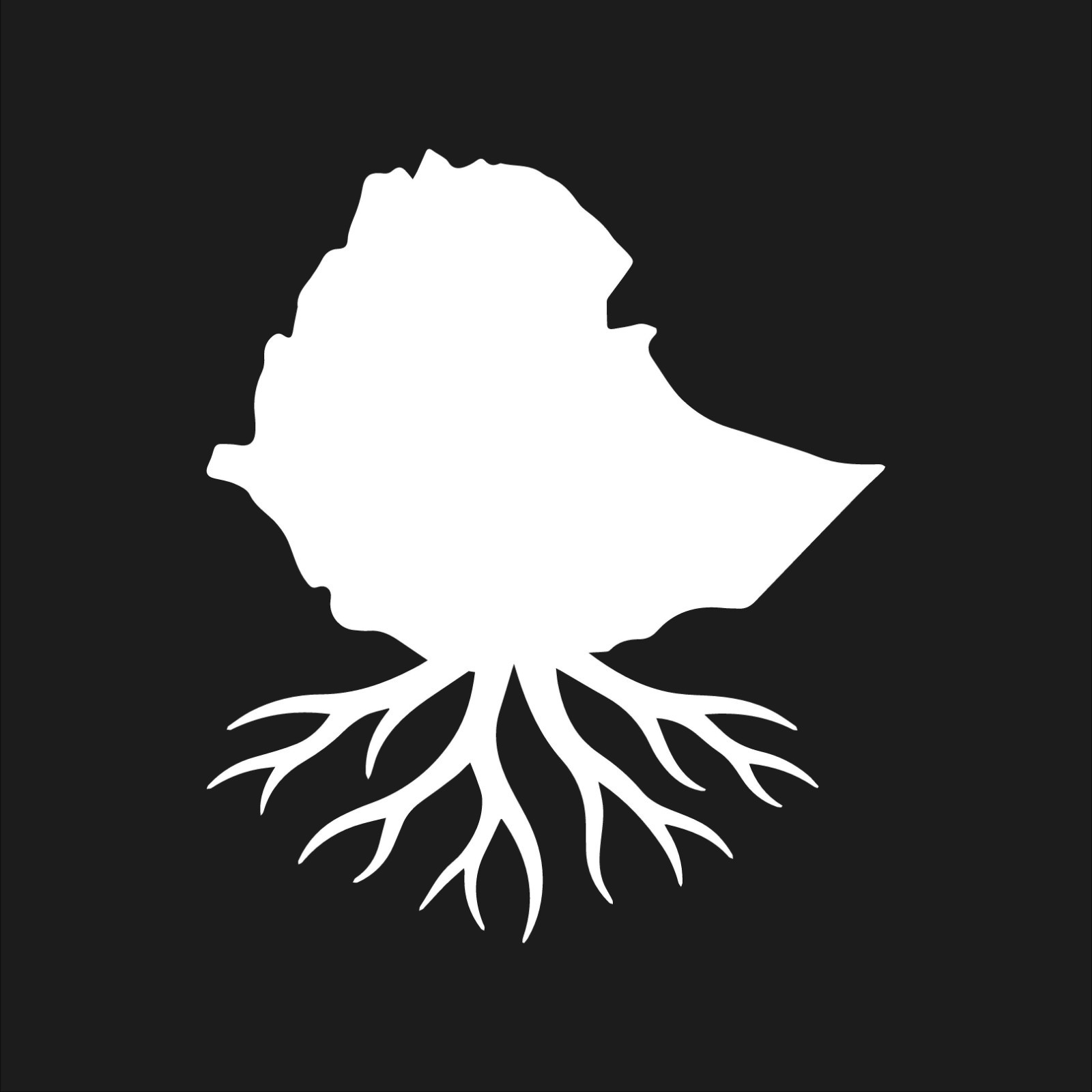 Ethiopian Root Country Outline Silhouette Vinyl Decal Ethiopia Heritage sticker