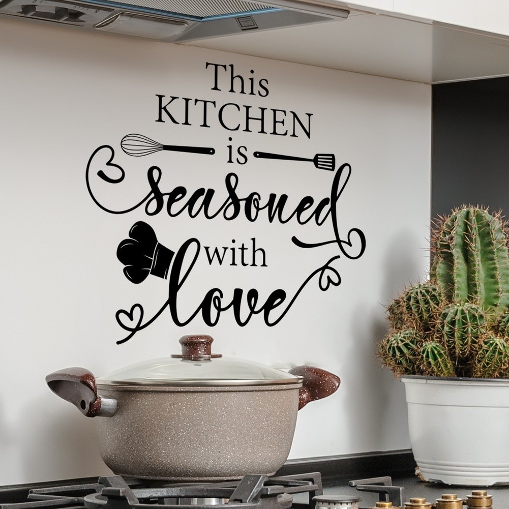Home Decor Kitchen Decor Kitchen Wall Sticker Self-apply PVC Modern Style