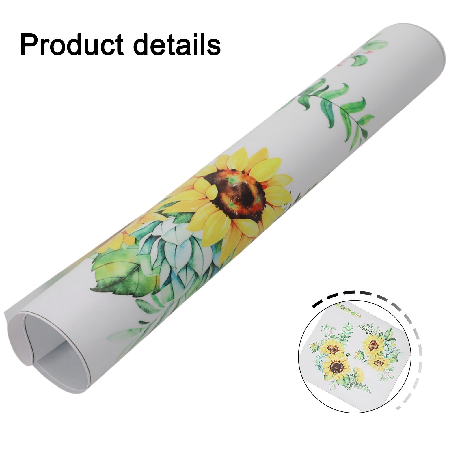 Waterproof Sunflower PVC Removable Wall Stickers Art Decals Mural Decor