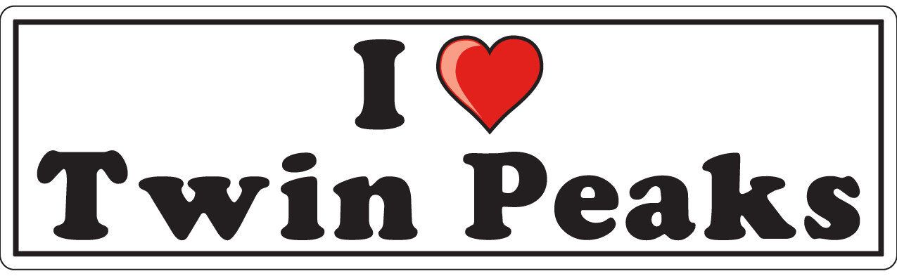 I Love (Heart) Twin Peaks – Full Color Decal/Sticker