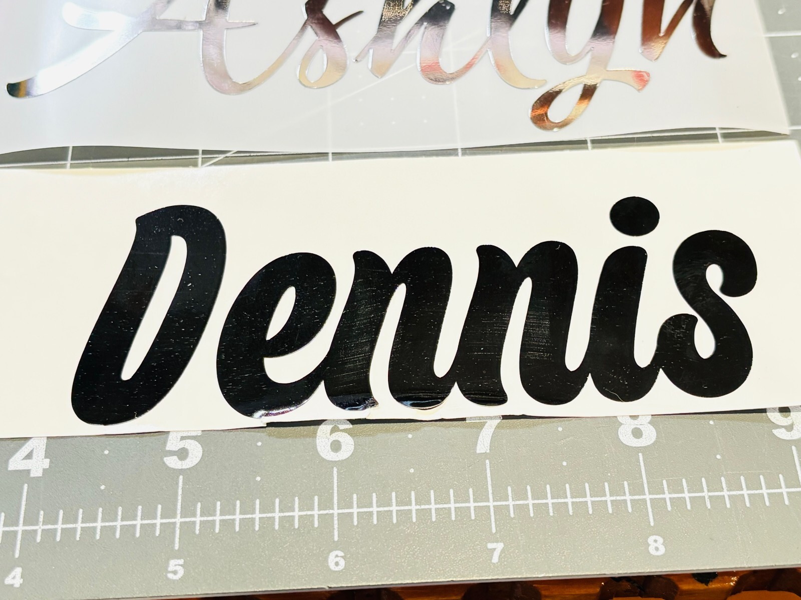 Your Name On A 5″ Vinyl Decal-Lotsa Fonts-Sizes-Colors Avail. Buy 2 Get 1 FREE