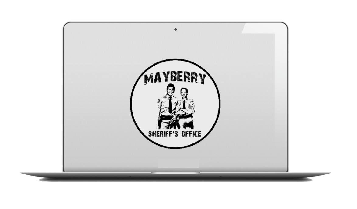 Andy Griffith Show – Mayberry Sheriffs Office – 4″ Vinyl Decal Car Cooler Laptop