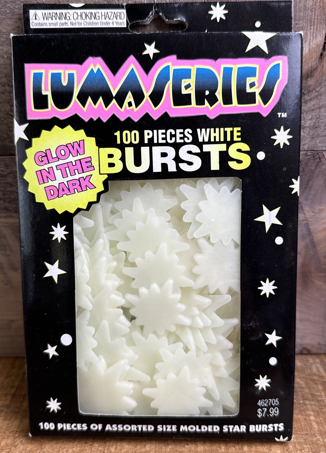 Lumaseries GLOW IN THE DARK SHINING STARS 100 STAR SET New Sealed