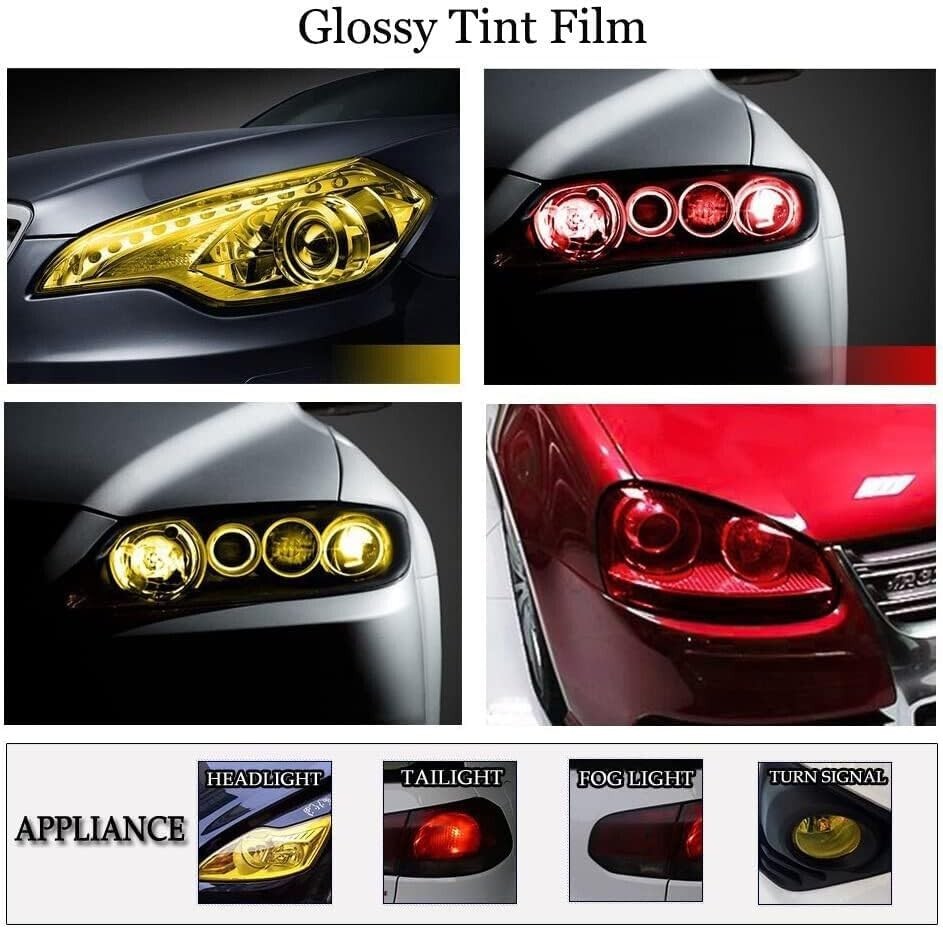 “Papel Vinil Para Auto Apto Para Cualquier Faro Película De Vinilo Autoadhesiva