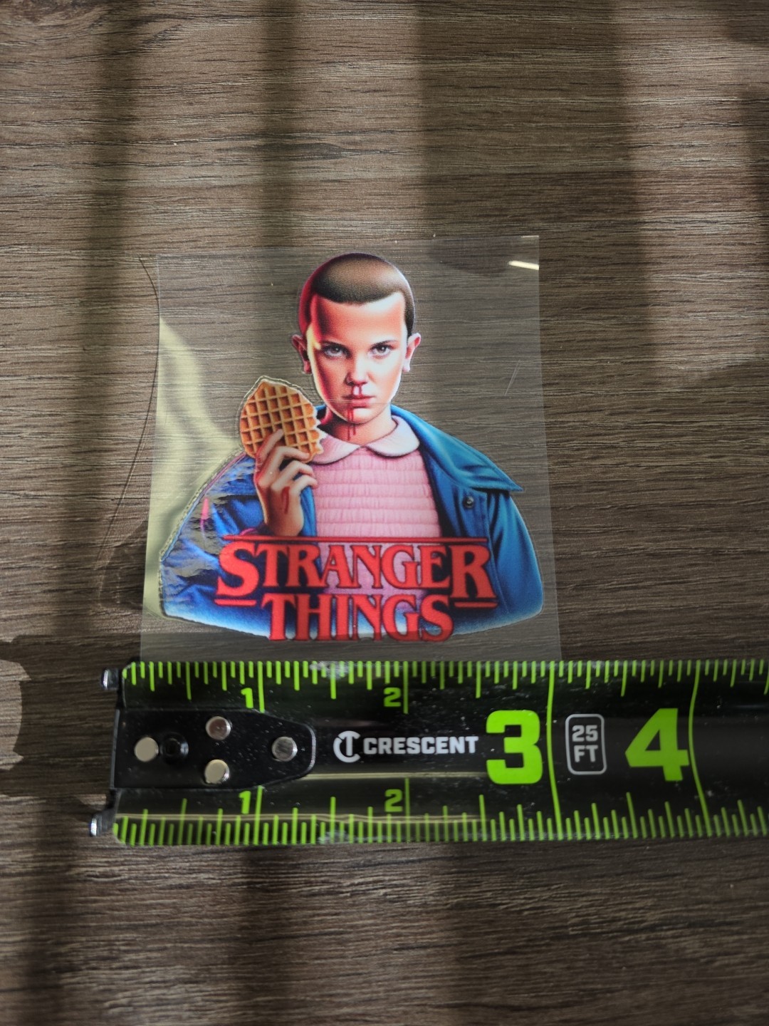 Eleven Waffle Stranger Things UV DTF Dcal Sticker Raised Waterproof USA