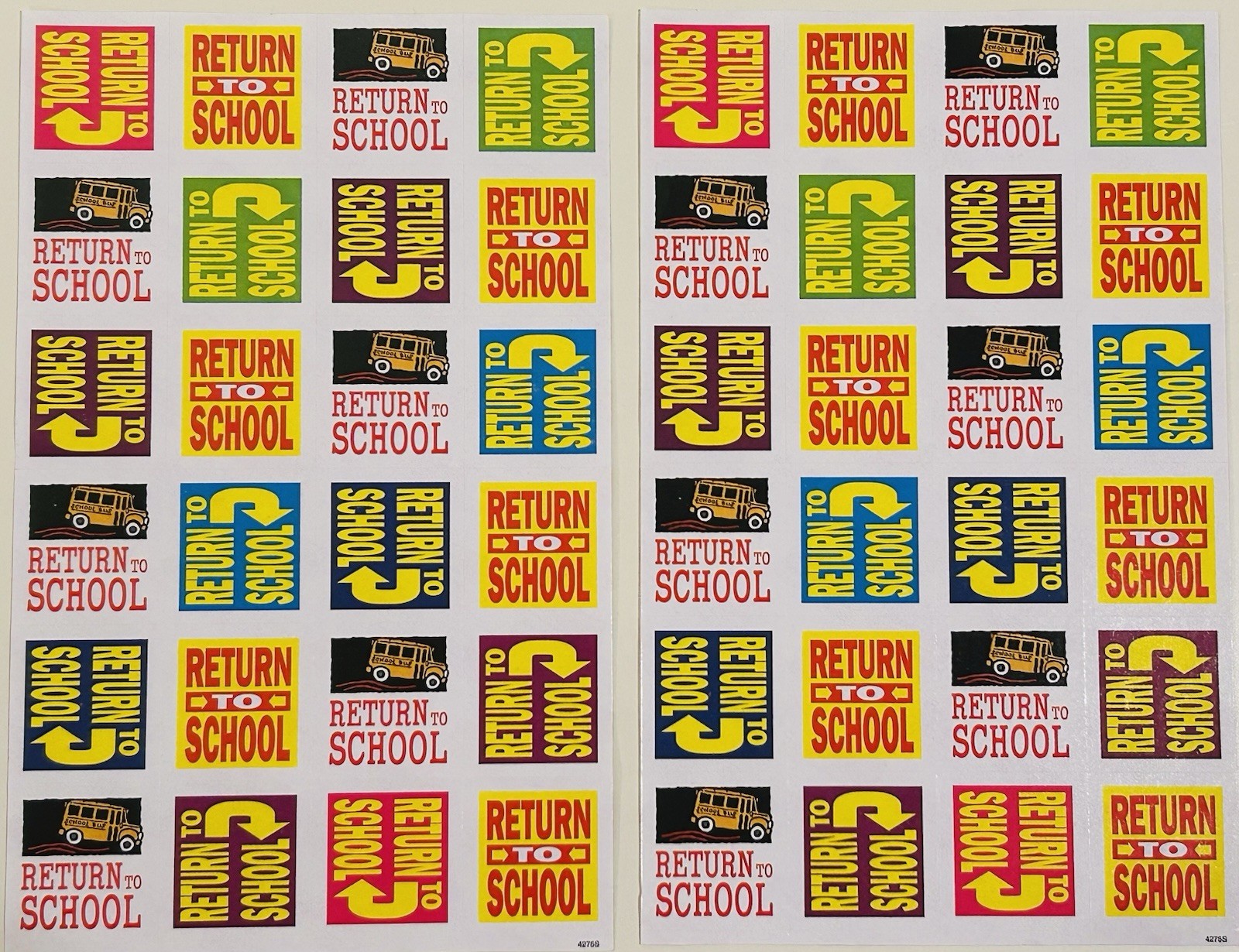 Assorted School Teacher Sticker Sheets New Mixed Variety Highlights Scholastic