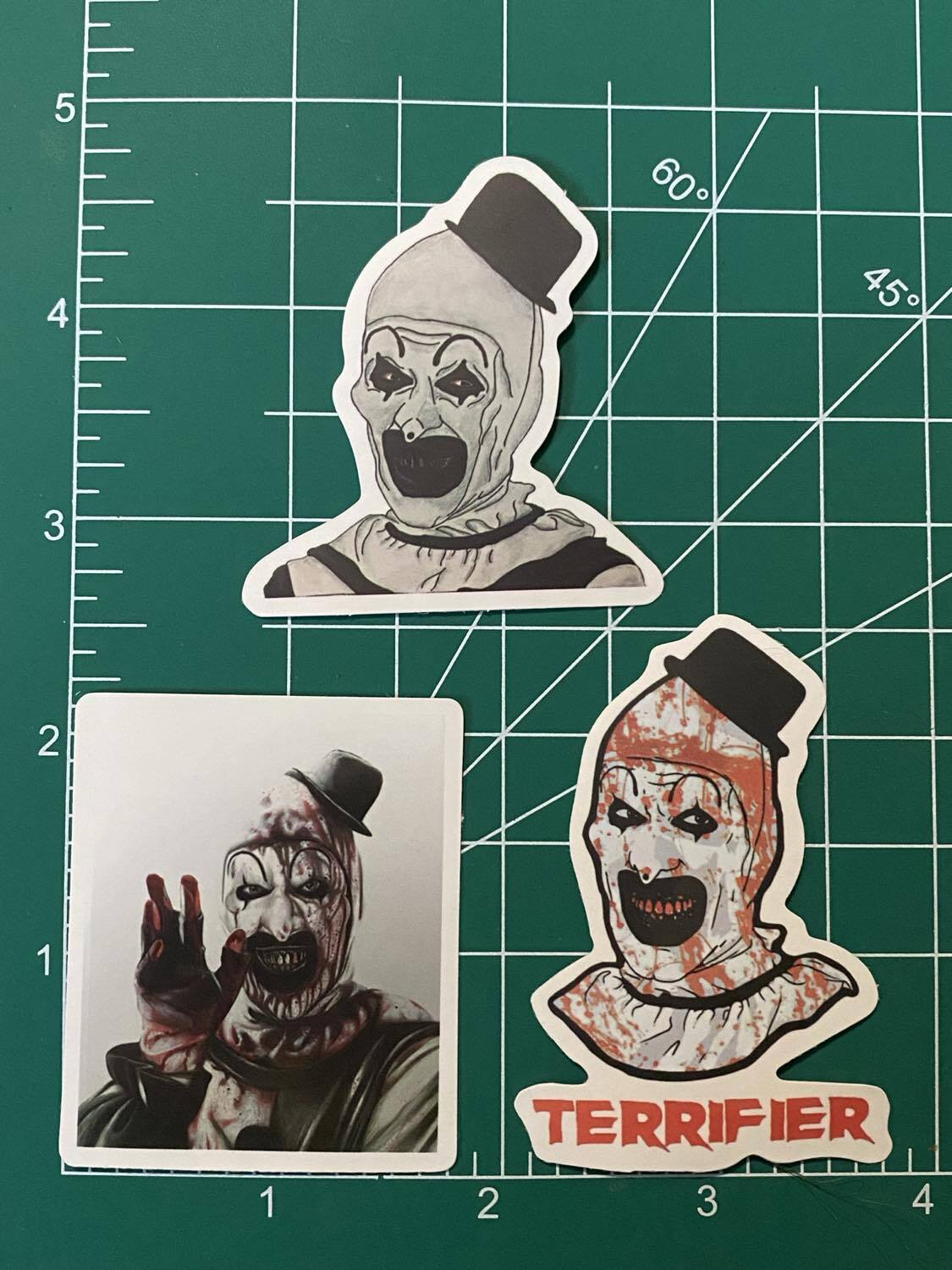 Terrifier Art the Clown YOU PICK Waterproof Sticker Decal Laptop Bottle