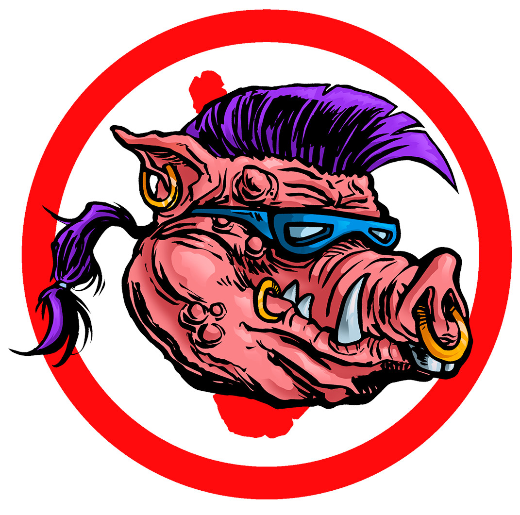 teenage mutant ninja turtles sticker Beebop weatherproof bumper vinyl decal