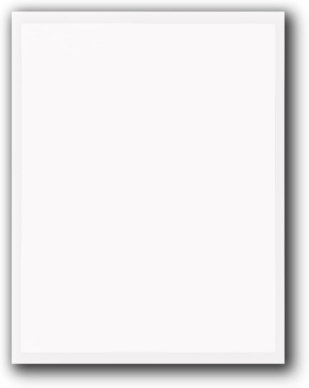 Blank White Window Stickers for Car Dealers – 100 Pack, 8.5″ x 11