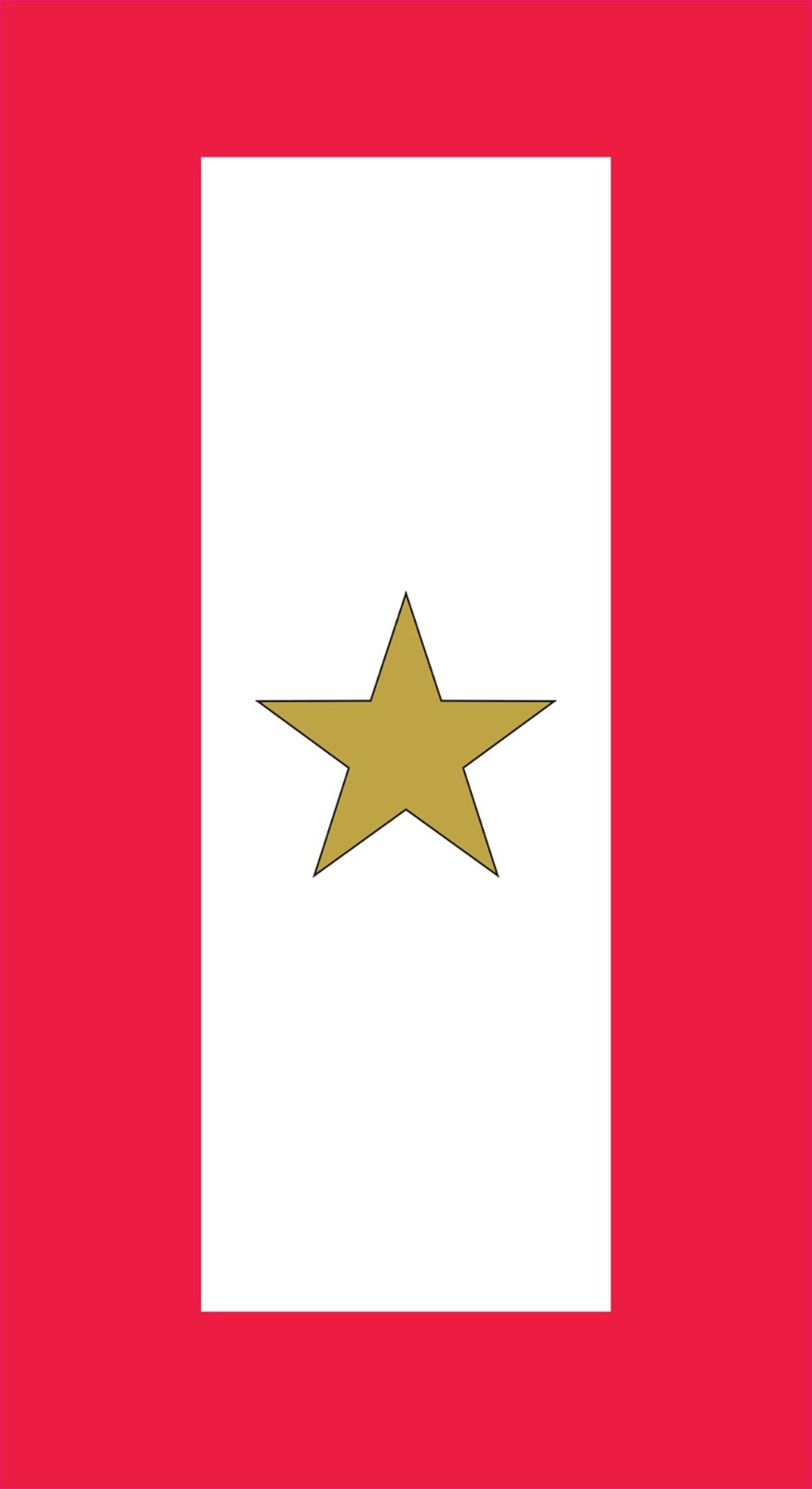 One Gold Star Service Flag Vinyl Decal Sticker Size Mother’s Military Service
