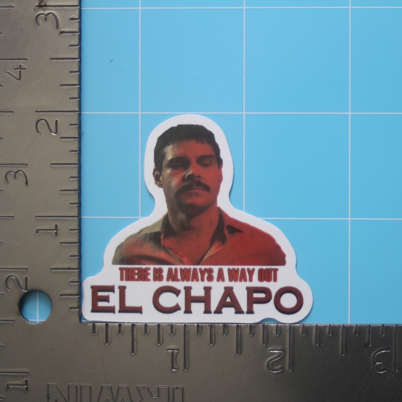 El Chapo Sticker (JOAQUÍN GUZMÁN) Mexican Cartel Gangster, Gloss PVC Decal