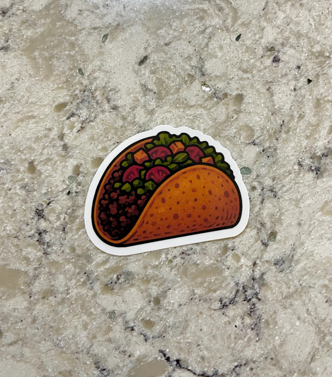 Taco Sticker l Gloss or Holographic Laminate l Waterproof Decal