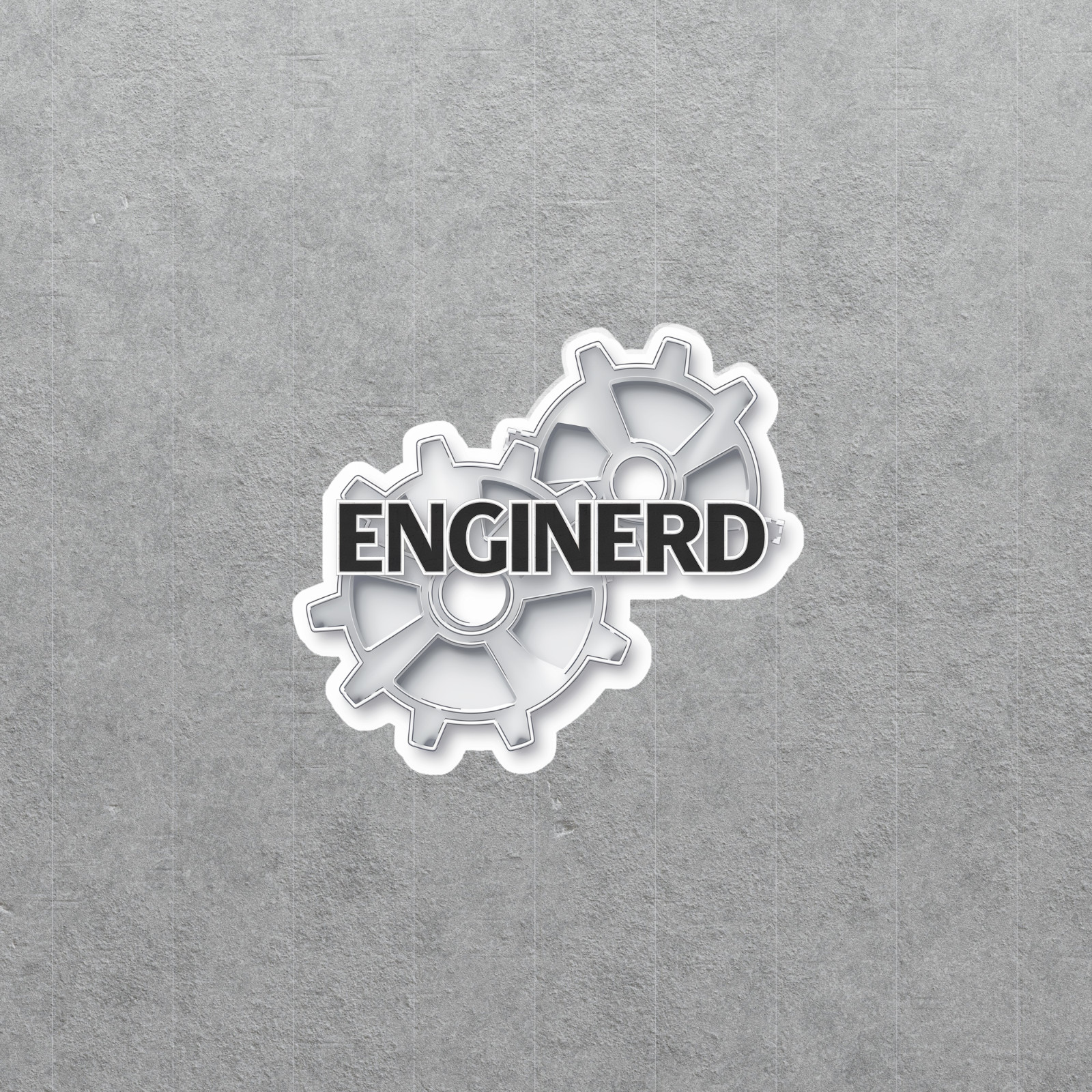 Enginerd Engineering Nerd Vinyl Sticker | STEM Laptop Decal #4928
