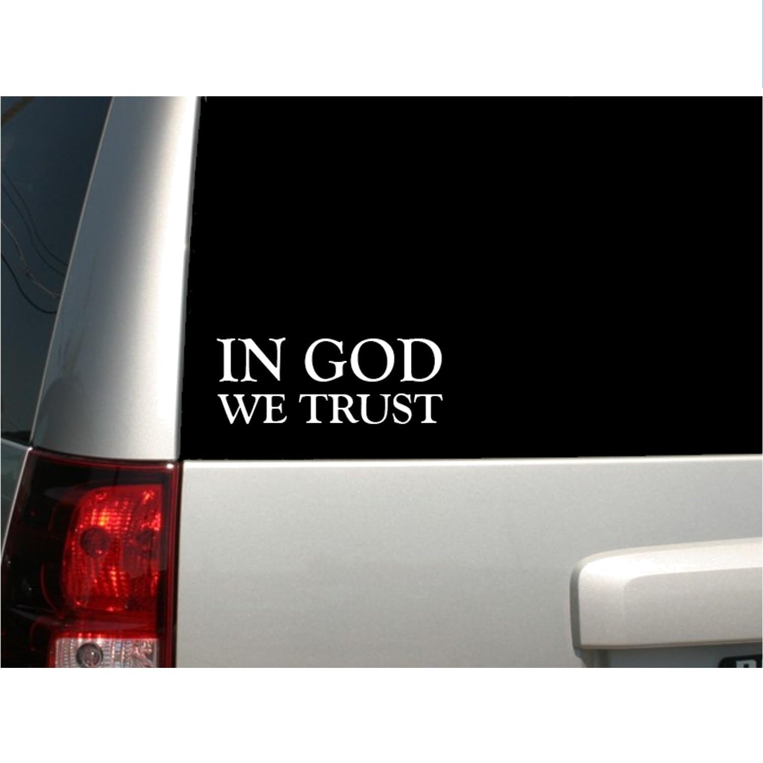 Durable 6-Inch ‘In GOD WE Trust’ Vinyl Decal – Waterproof & Easy to Apply