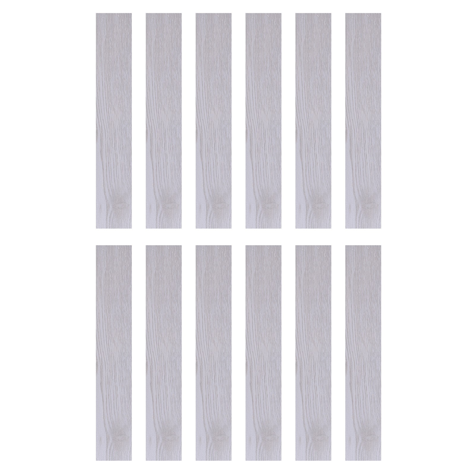 12pcs Peel and Stick Floor Tile 36 x 6″ PVC Wood Plank Flooring,Creamy White