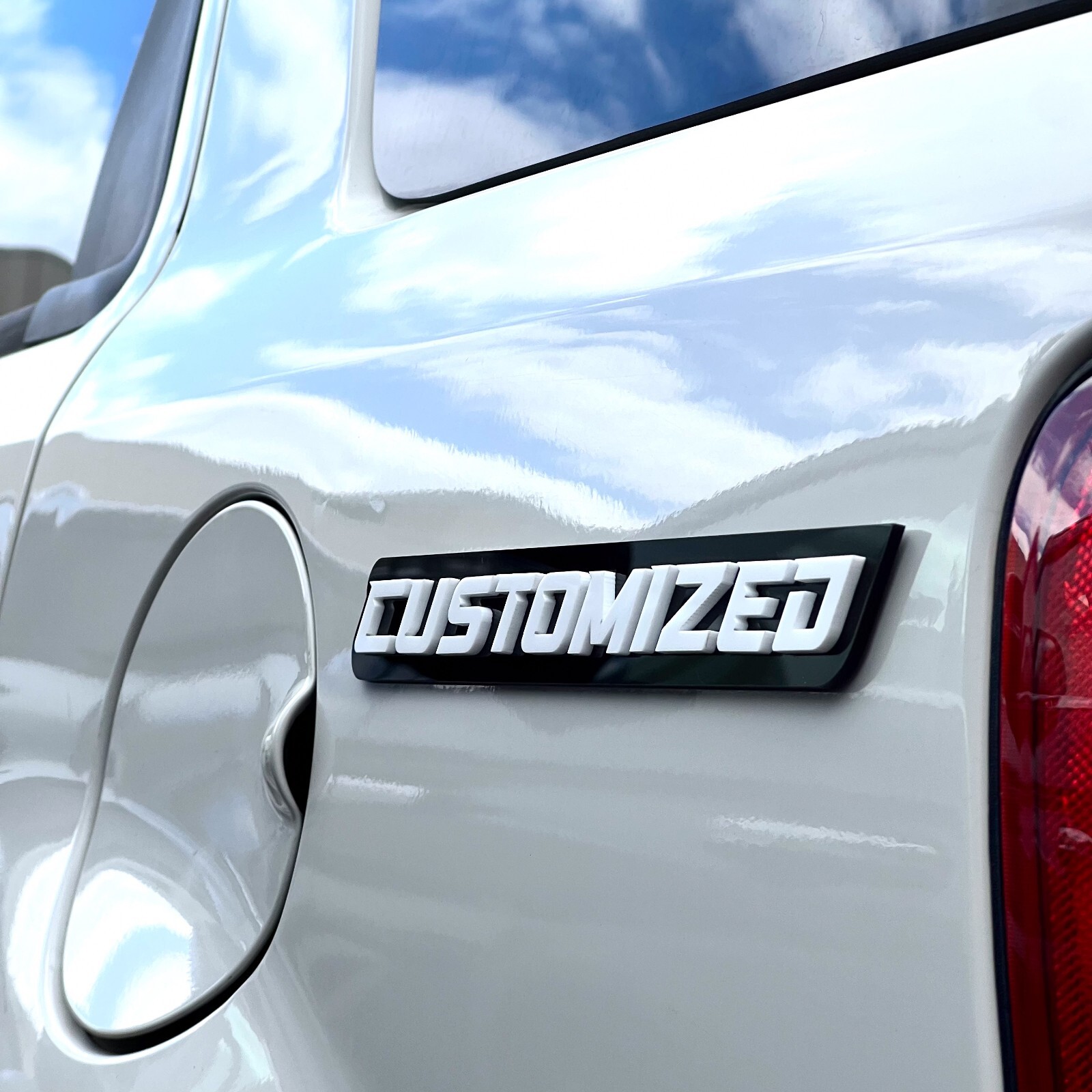 Custom Car Emblem Badge MULTI COLOR Customized Text Names