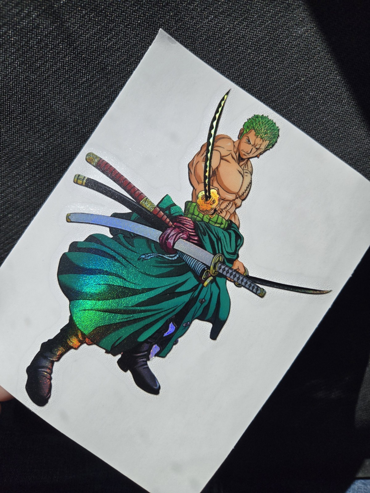 6″ Spotholographic Weatherproof Sticker Decal Zoro Op