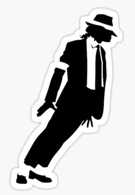 Michael Jackson ~ Vinyl Sticker ~ Moonwalk ~ ~ 80s ~ King of Pop ~ MJ