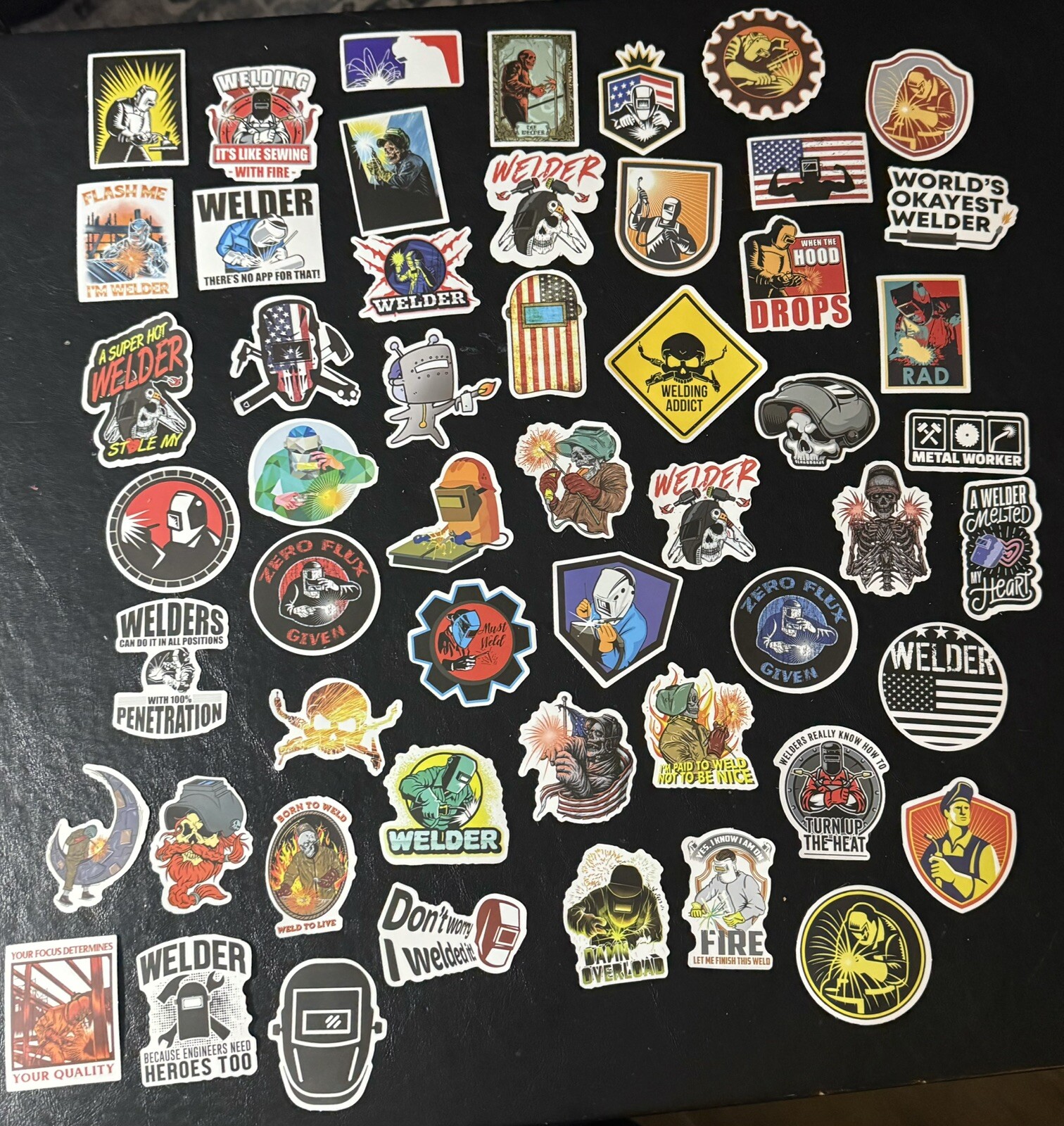Pack of 53 Welder Stickers – A0094