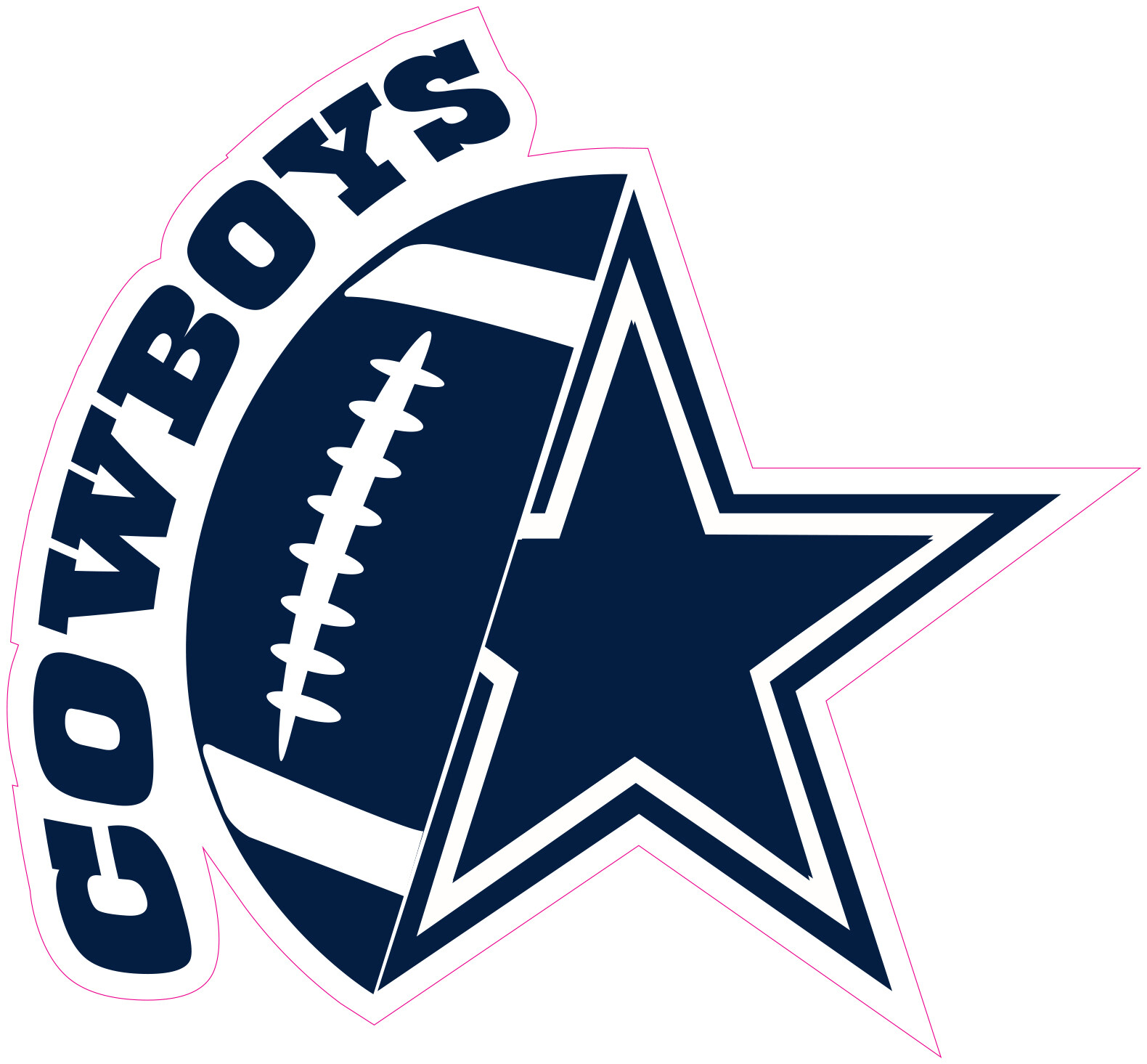 Dallas Cowboys Football Vinyl Decal Sticker Car Truck Bumper Tumbler Mug