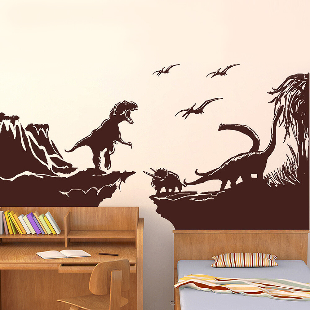 Jurassic Dinosaur Wall Decal. Dino World for Kid’s Playroom Decor. #GFoster170