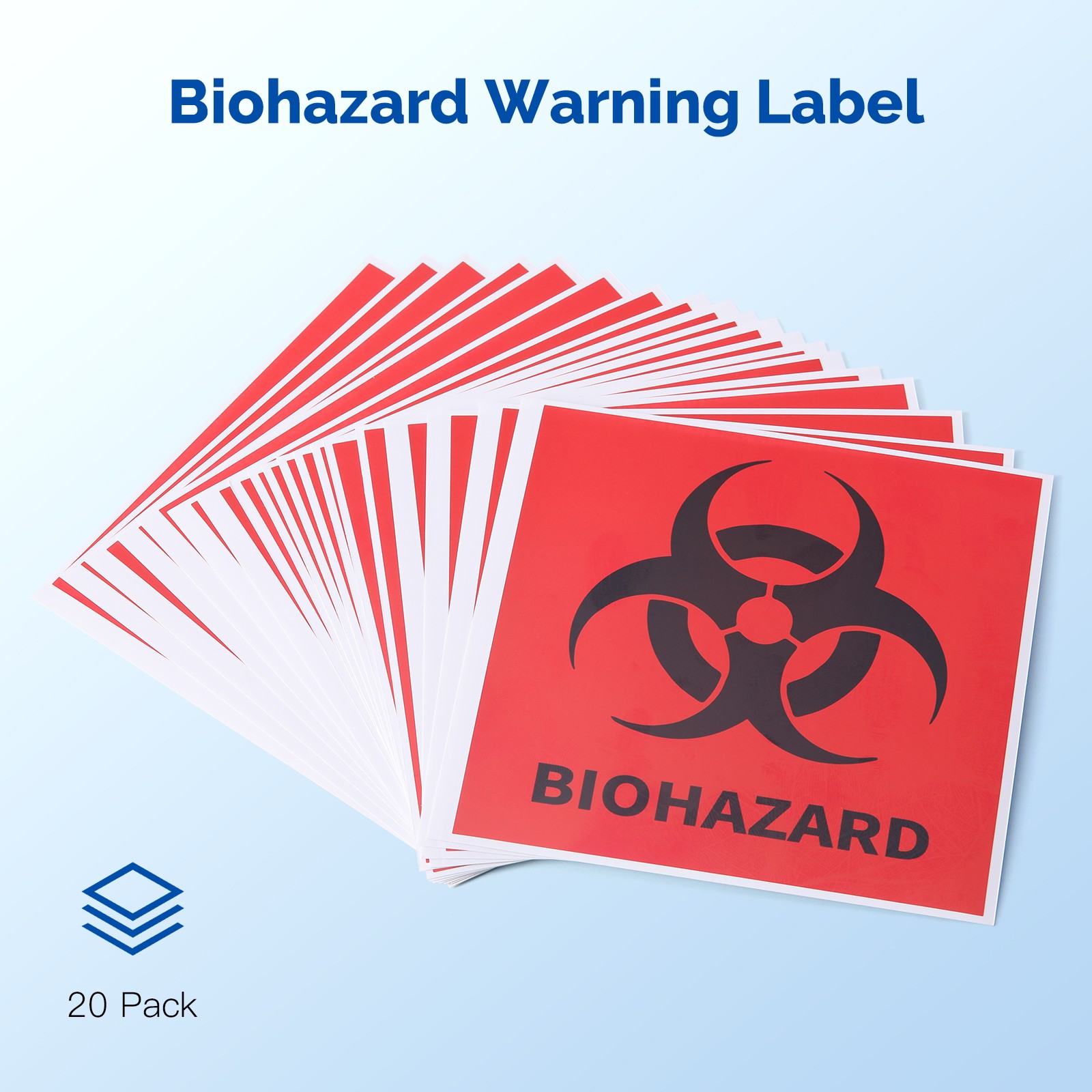 4″ – 6″ BIOHAZARD WARNING Decal Vinyl Sticker Logo & Label Pick SIZE & BAG