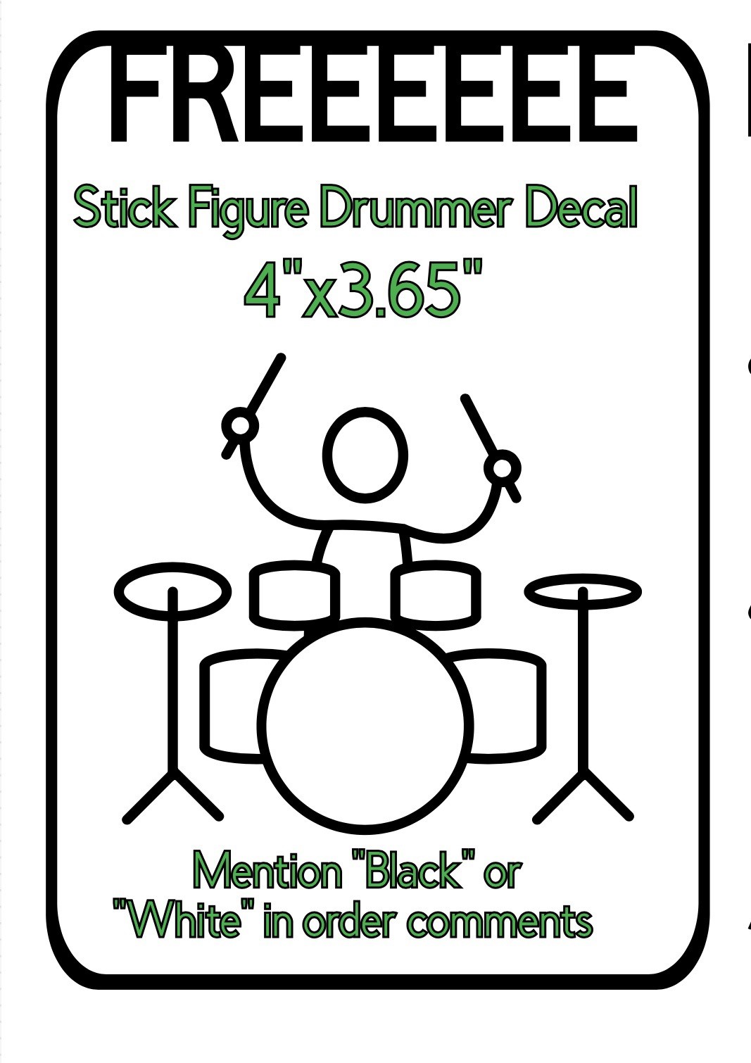 Script Slingerland Drums Die Cut Vinyl Decal LARGER Sizes For Kick Resonant Head