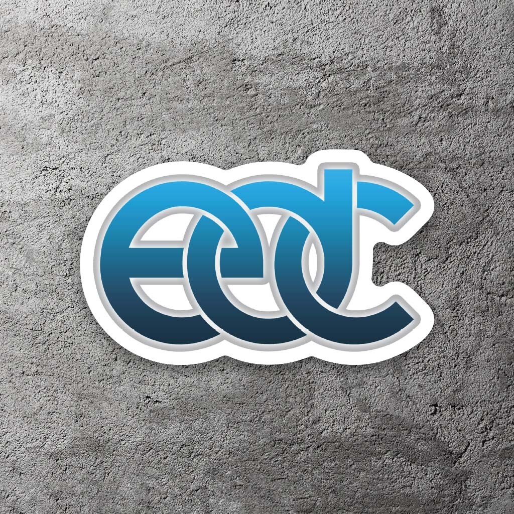 EDC Electric Daisy Carnival VInyl Sticker 4″ Wide – Includes Two Stickers