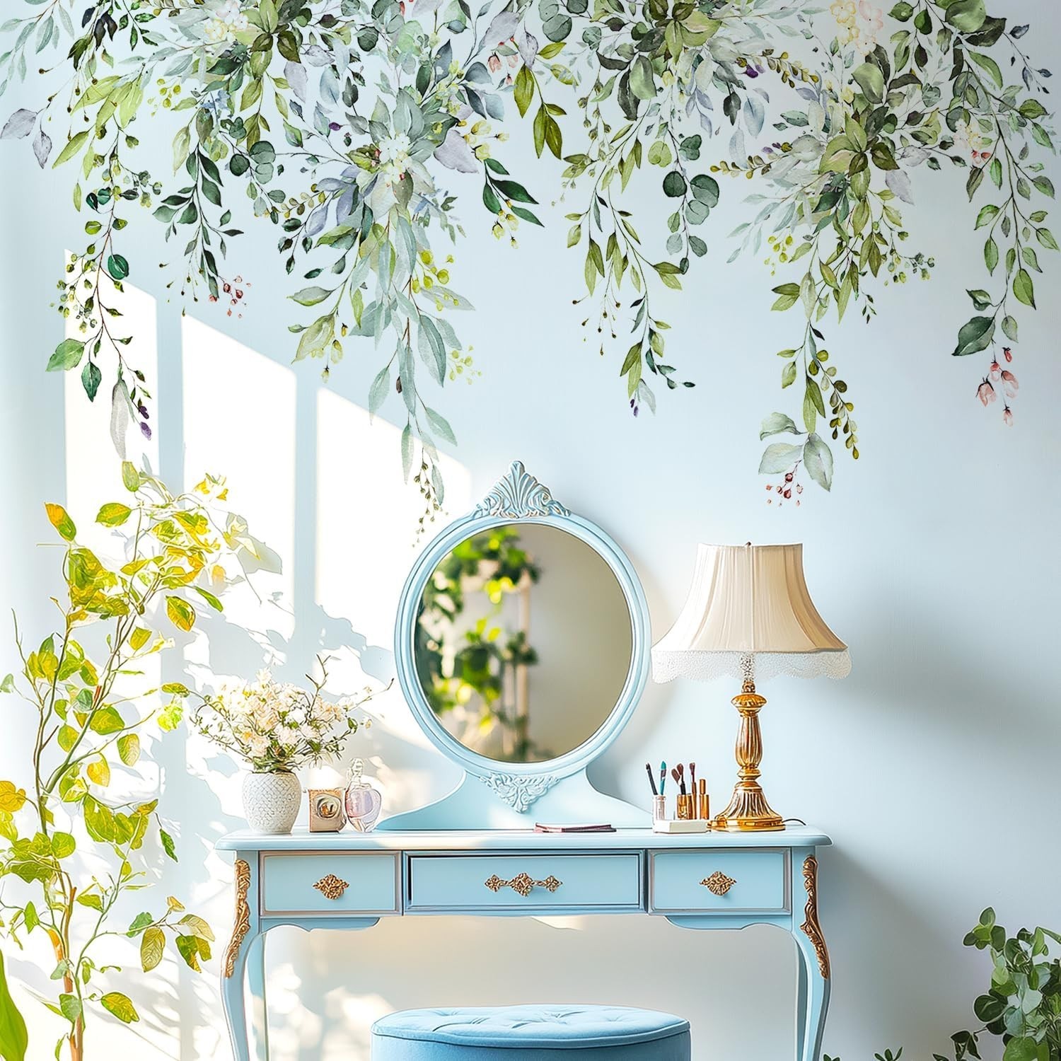 Floral Flowers Wall Stickers – Large Peel and Stick Decals
