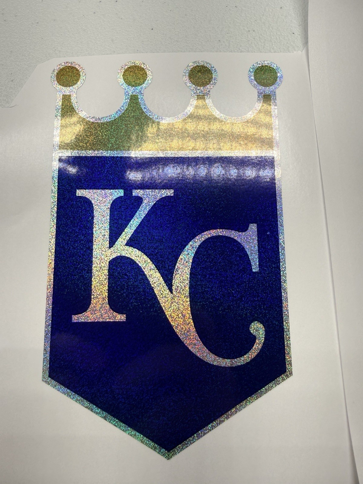 Kansas City Royals Holographic Tiny Sparkle Vinyl Decal