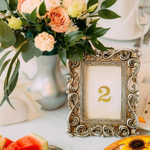 1040 Pieces Small Number Stickers, 1/2″,1″,2″ Waterproof Vinyl Self Gold